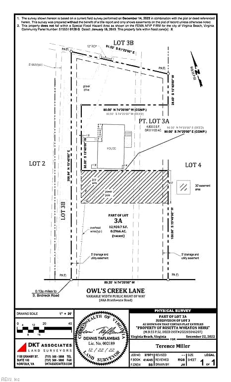 Lot 3A Owl's Creek Lane NONE, VIRGINIA BEACH VA 23451 - Main photo