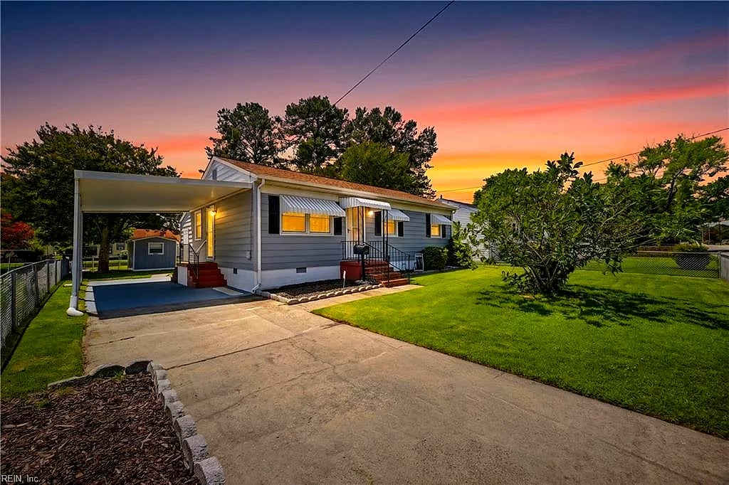 1106 74th ST, Newport News — 3 bed Residential, 1,000 sqft